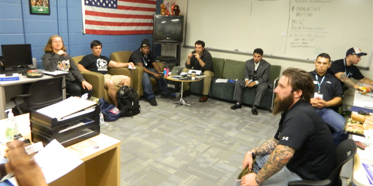 Students in Military Veteran Resource Center