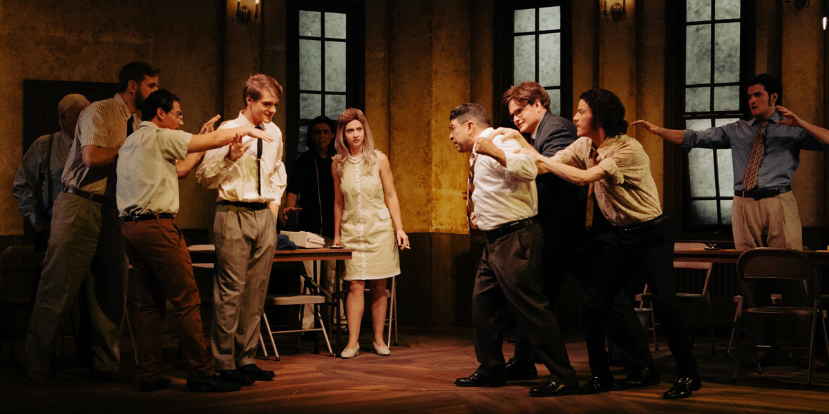 Actors performing a play.